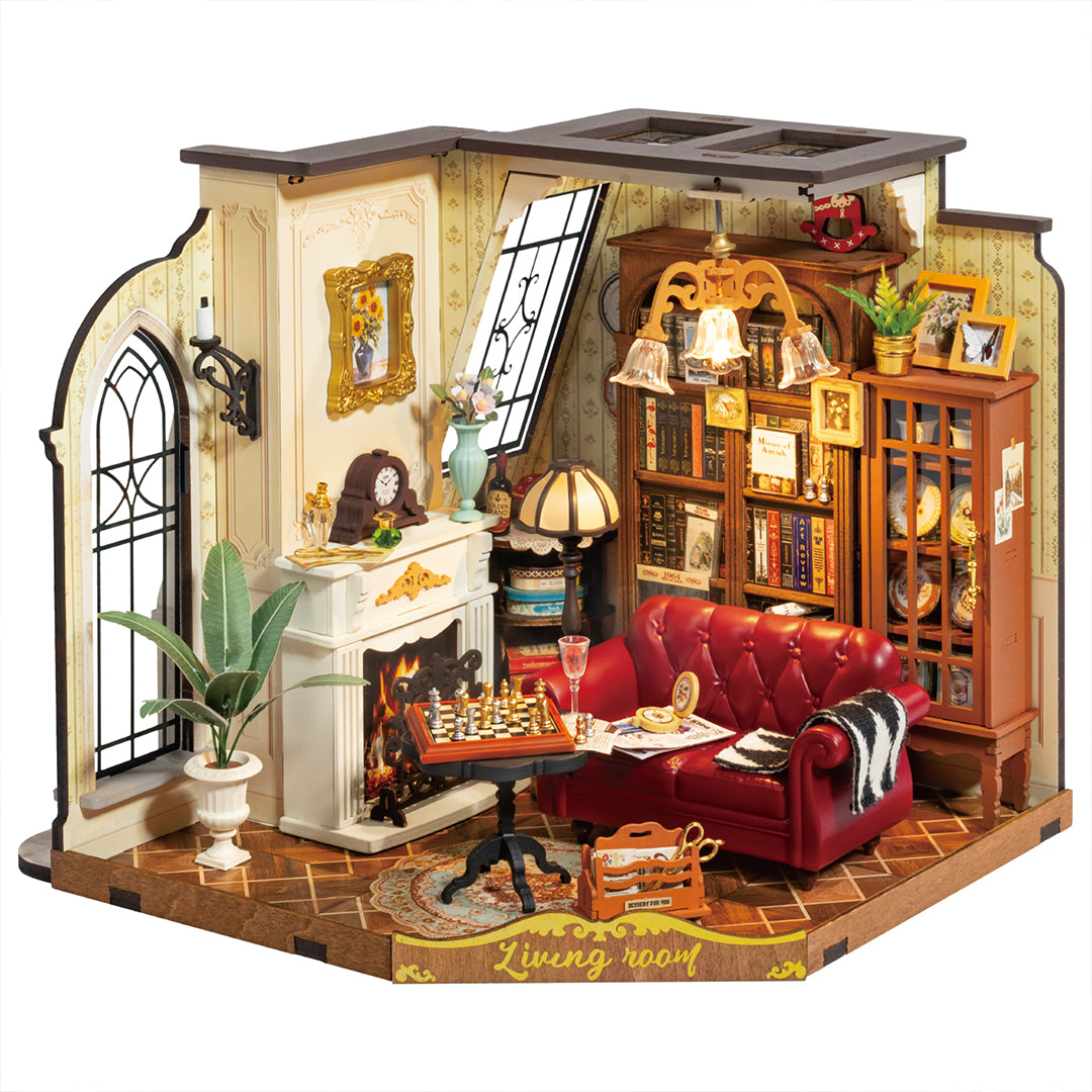 NoviHobby Hobi Köşesi | Led Işıklı Minyatür Maket Ev Seti | Rolife (Catherine's Living Room)