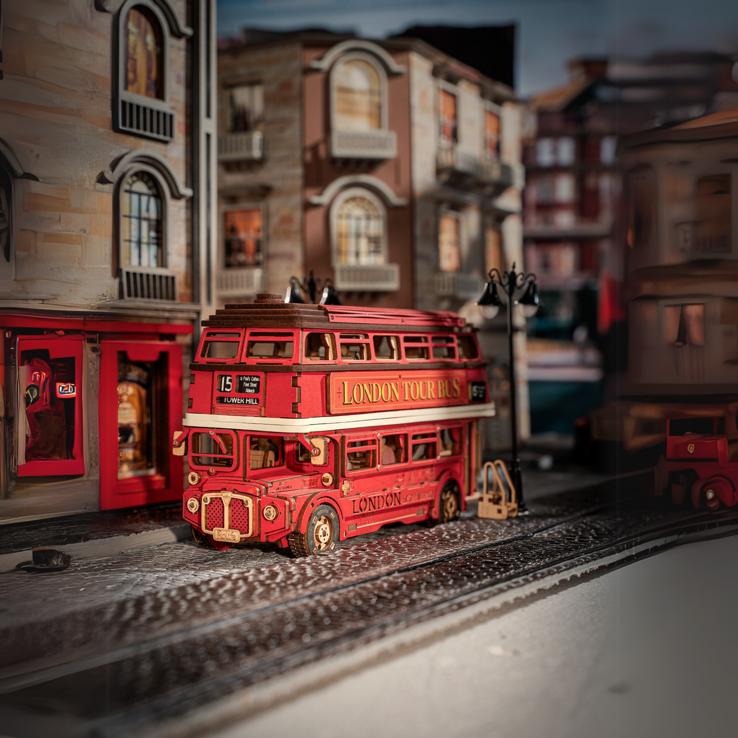 London Bus minyatür çift katlı kırmızı Londra otobüsü modeli -3