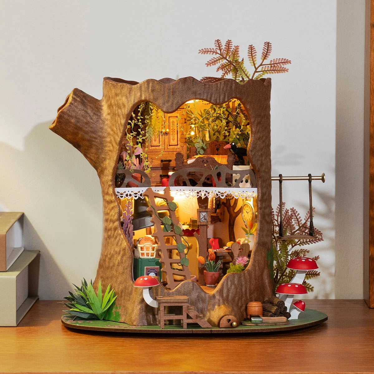 Novihobby Masal Ağacı LED Işıklı Kendin Yap Minyatür Maket Seti Rolife (Fairytale Tree House)