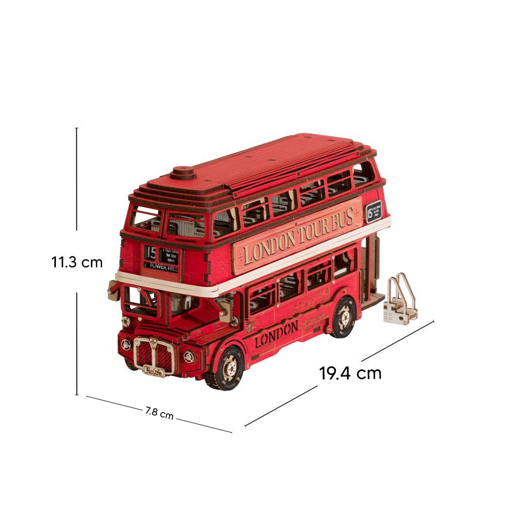 London Bus minyatür çift katlı kırmızı Londra otobüsü modeli -2