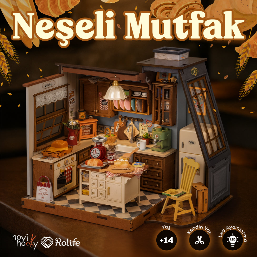 Neşeli Mutfak – LED Aydınlatmalı Minyatür Mutfak Maketi | NoviHobby