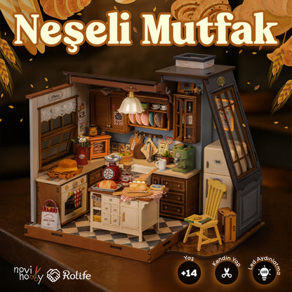 Neşeli Mutfak – LED Aydınlatmalı Minyatür Mutfak Maketi | NoviHobby