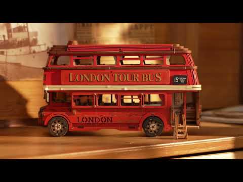 London Bus minyatür çift katlı kırmızı Londra otobüsü modeli -6